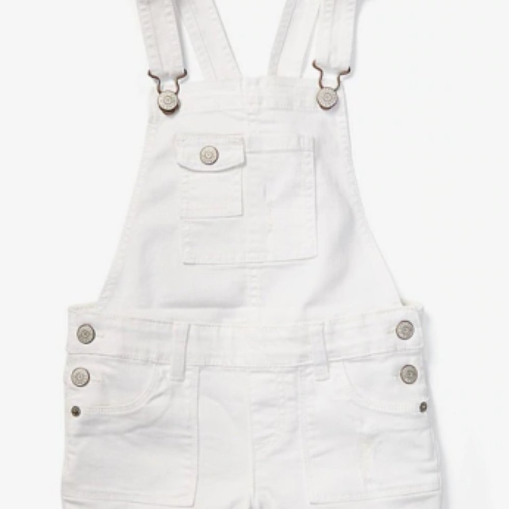 JUSTICE Overall Denim Shortalls Distressed H10316 - Picture 10 of 10